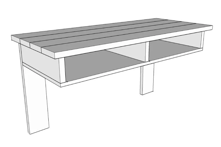 Rustic Industrial Wall Mounted Desk — step photo 14