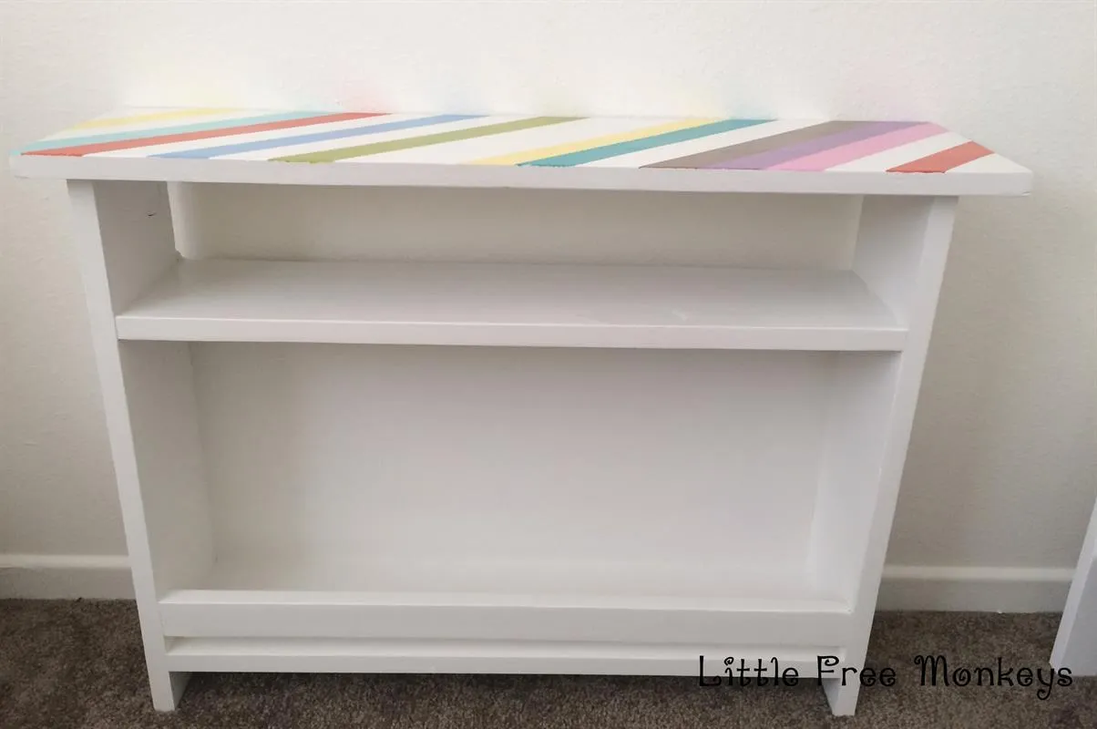 Kids bedside table with book storage — step photo 6