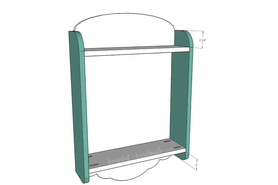 Over Toilet Storage Shelves — step photo 9