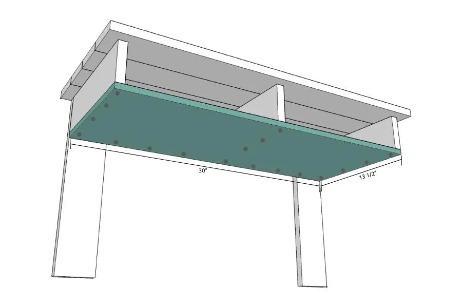 Rustic Industrial Wall Mounted Desk — step photo 9