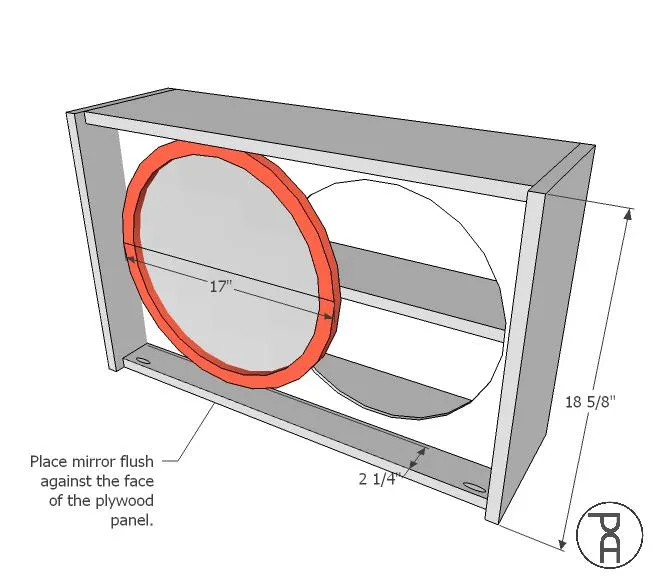 Rolling Mirror Bathroom Wall Cabinet — step photo 13