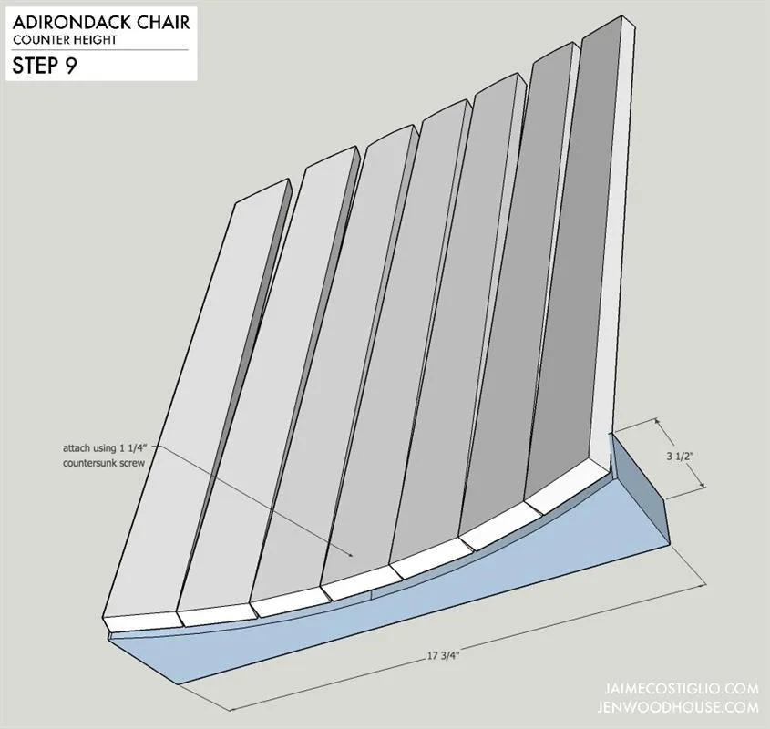 DIY Counter Height Adirondack Chair – Free Project Plan — step photo 15