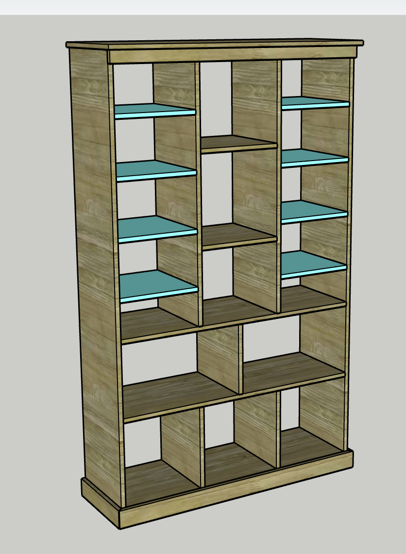 Bookcase with toy storage and animal zoo — step photo 9