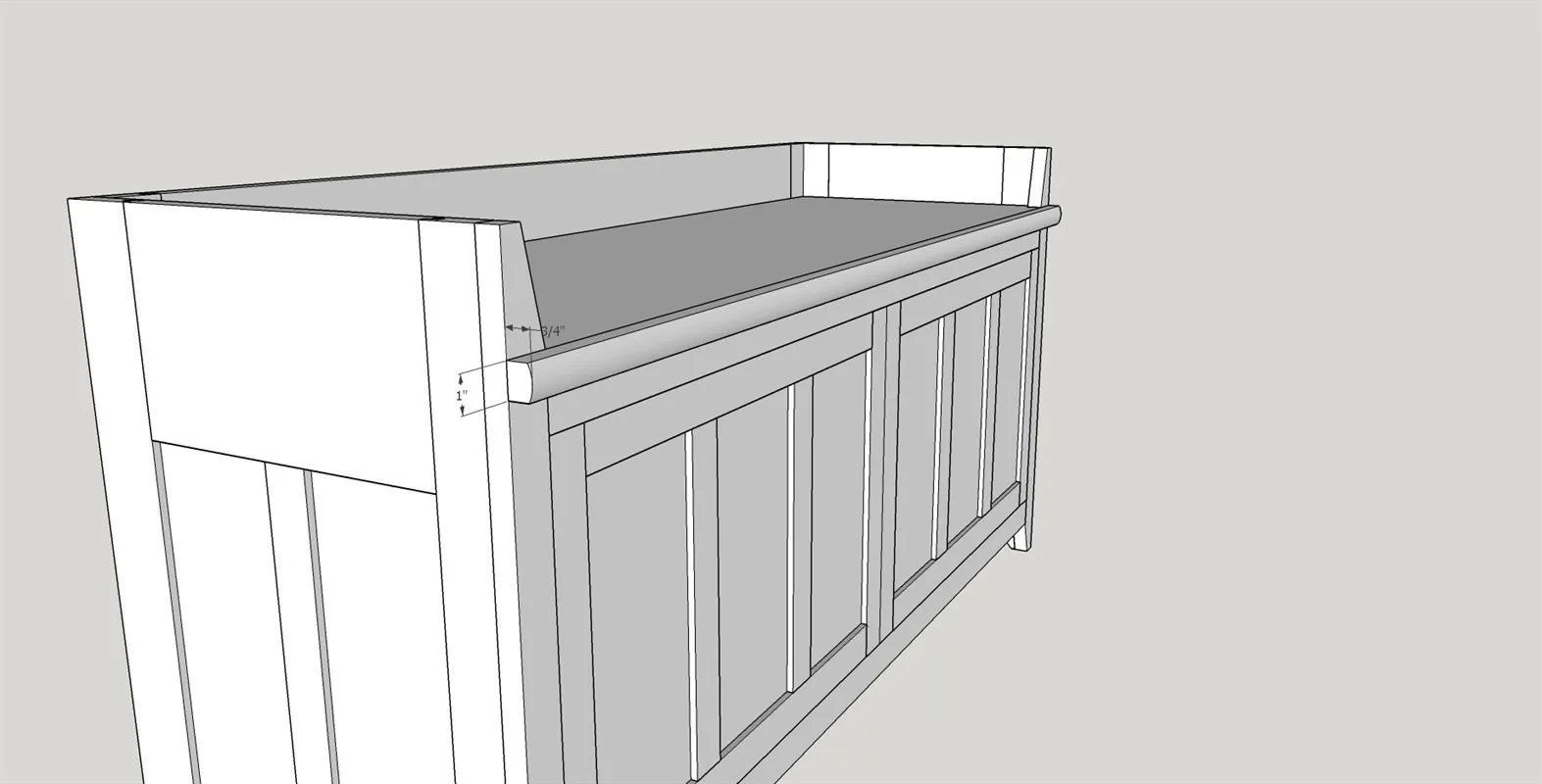 Craftsman Style Storage Bench — step photo 29