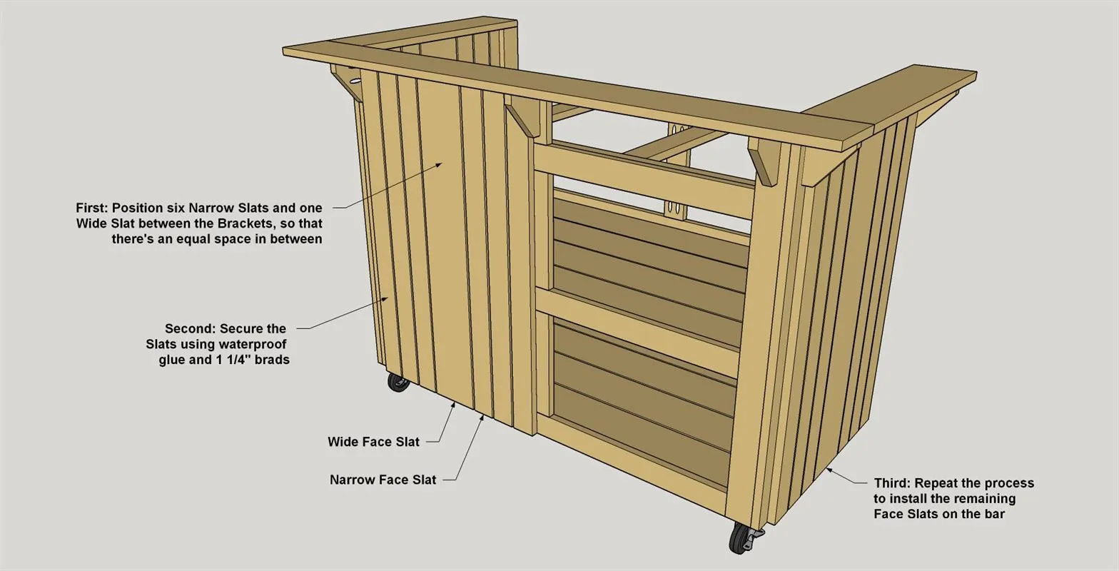 DIY Outdoor Bar – Outdoor Bar Project Plan — step photo 24