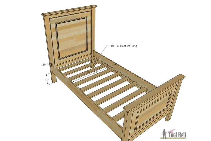 Faux Raised Panel Twin Bed — step photo 11
