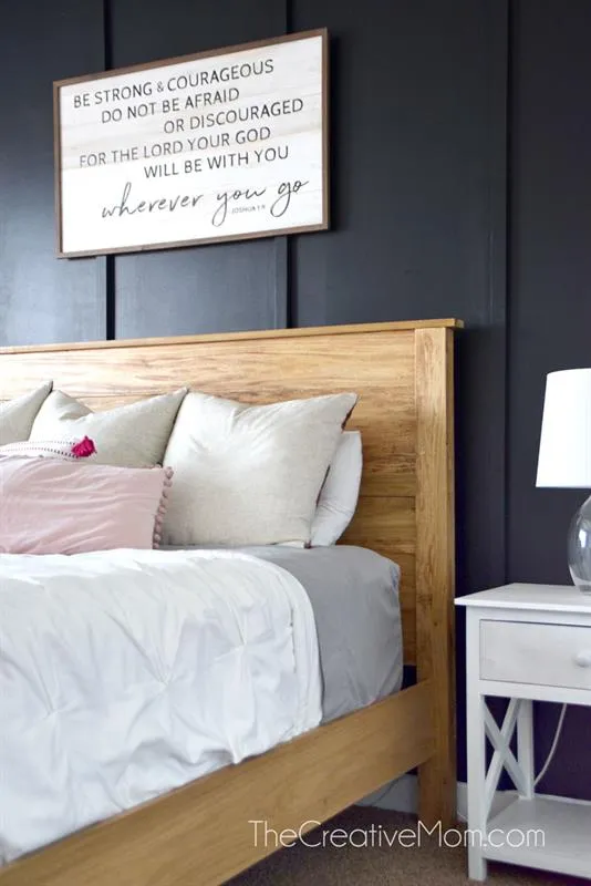 Queen Size Modern Farmhouse Bedframe — step photo 18