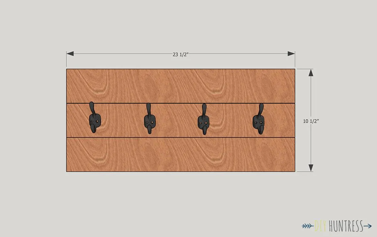 Easy Wooden Coat Rack — step photo 2