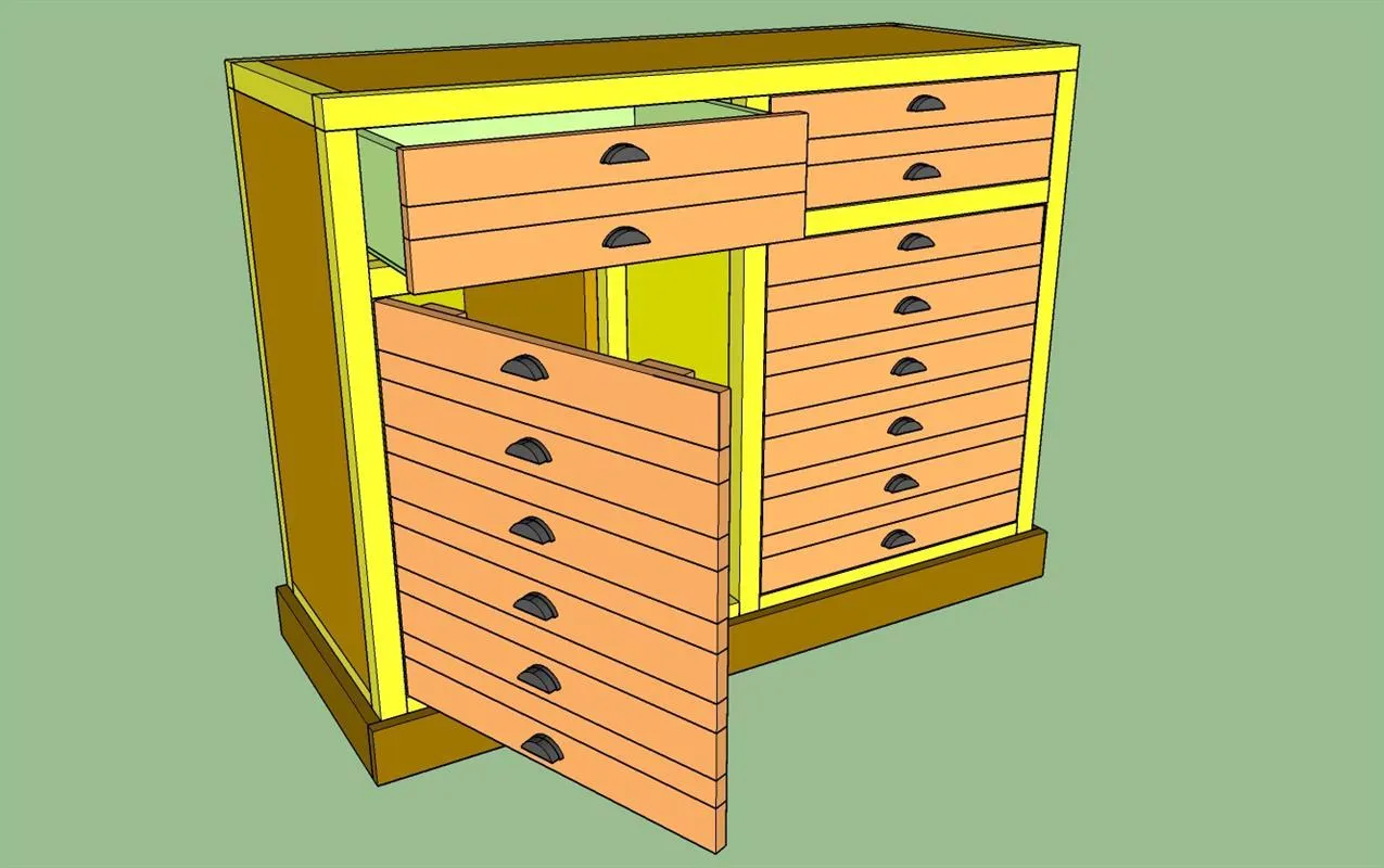 Printers Cabinet Cat Litter Box Enclosure — step photo 17