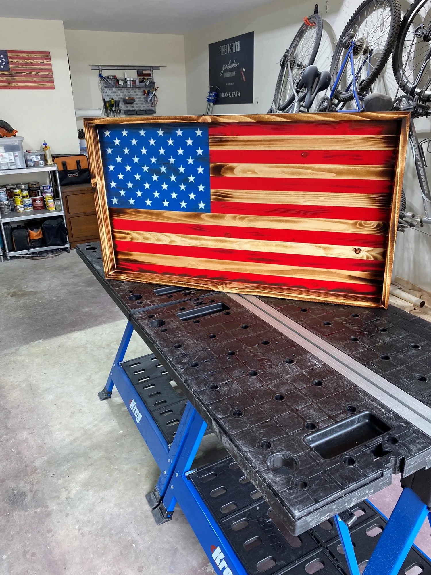 Box-Framed Rustic Wood Flag — step photo 1