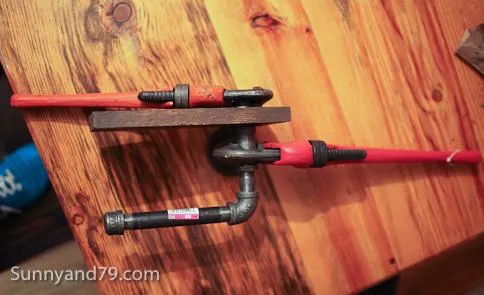 Rustic Scrap Wood and Pipe Toilet Paper Holder — step photo 11