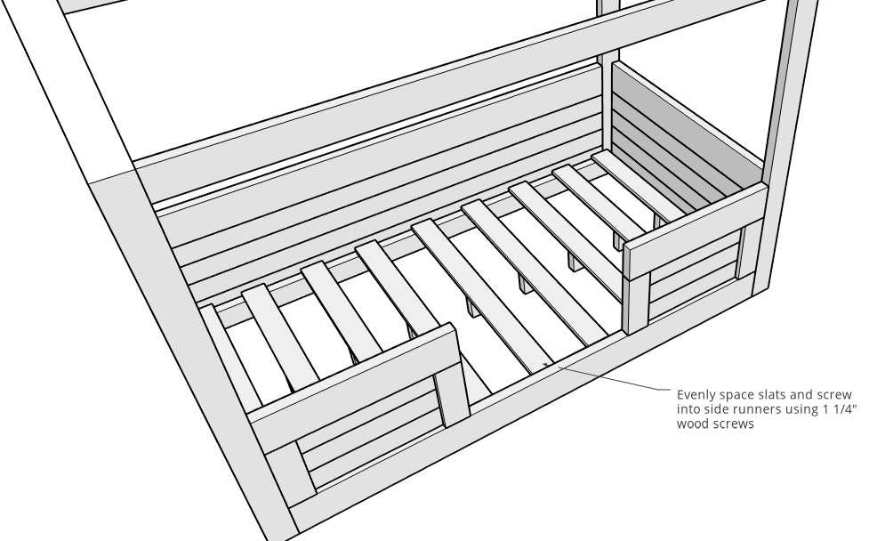 DIY Kids House Bed — step photo 19