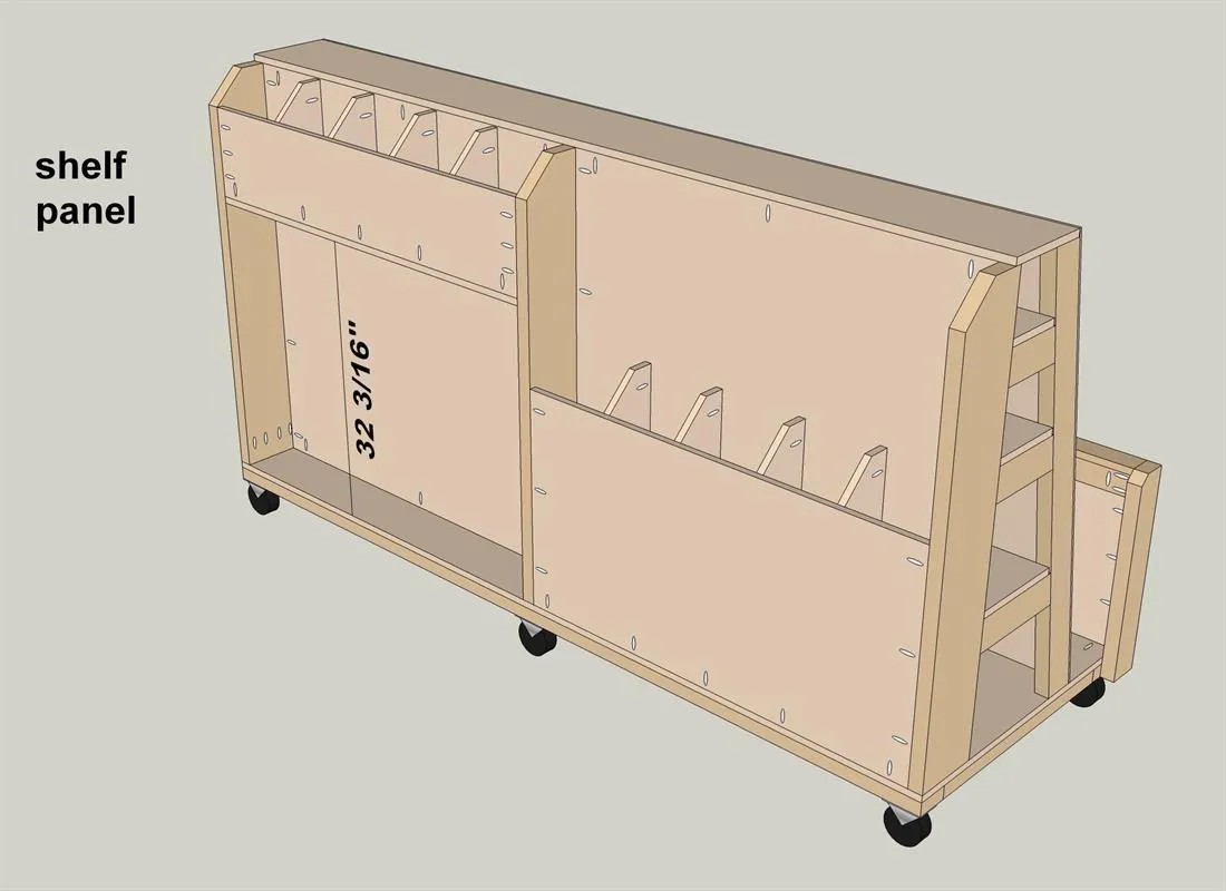 DIY Lumber Rack – How to Build a Rolling Lumber Sheet Goods Cart — step photo 34