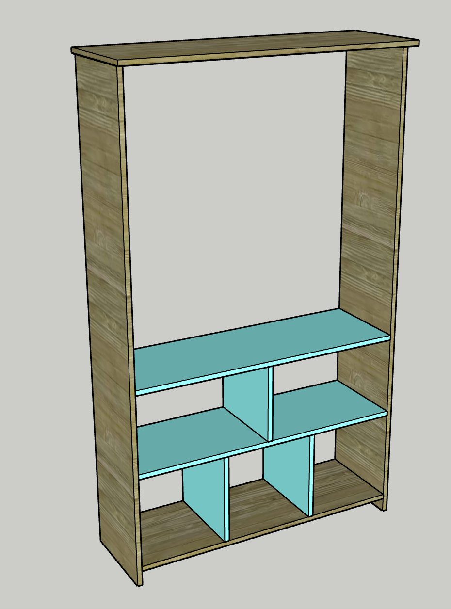 Bookcase with toy storage and animal zoo — step photo 6