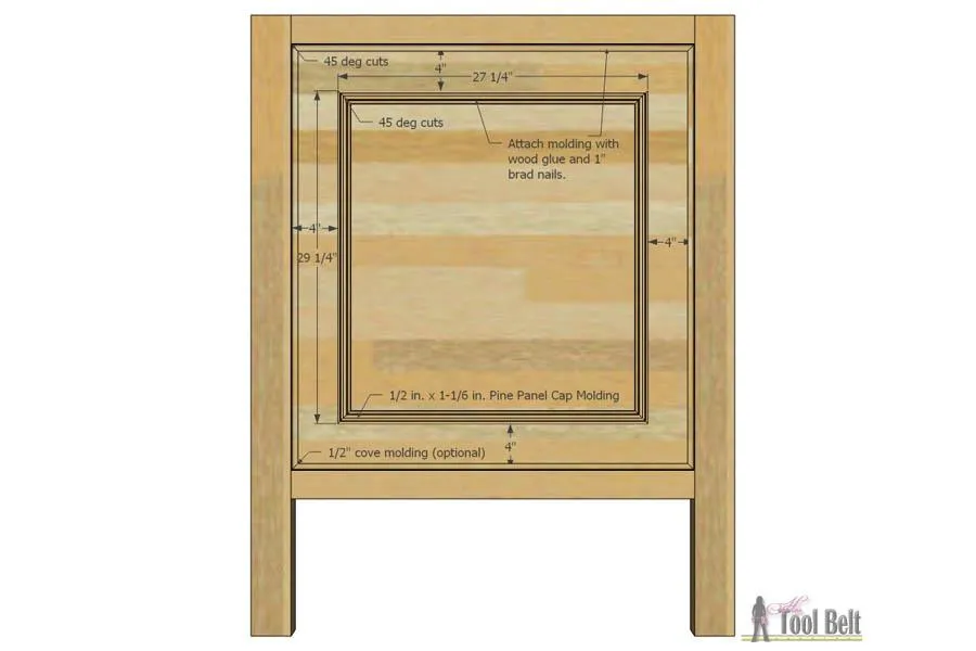 Faux Raised Panel Twin Bed — step photo 6