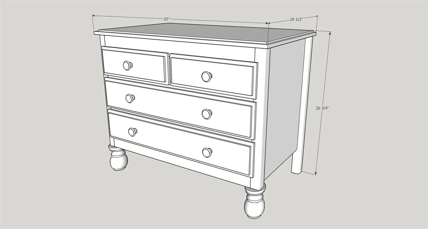 Vintage Inspired Pine Dresser — step photo 16