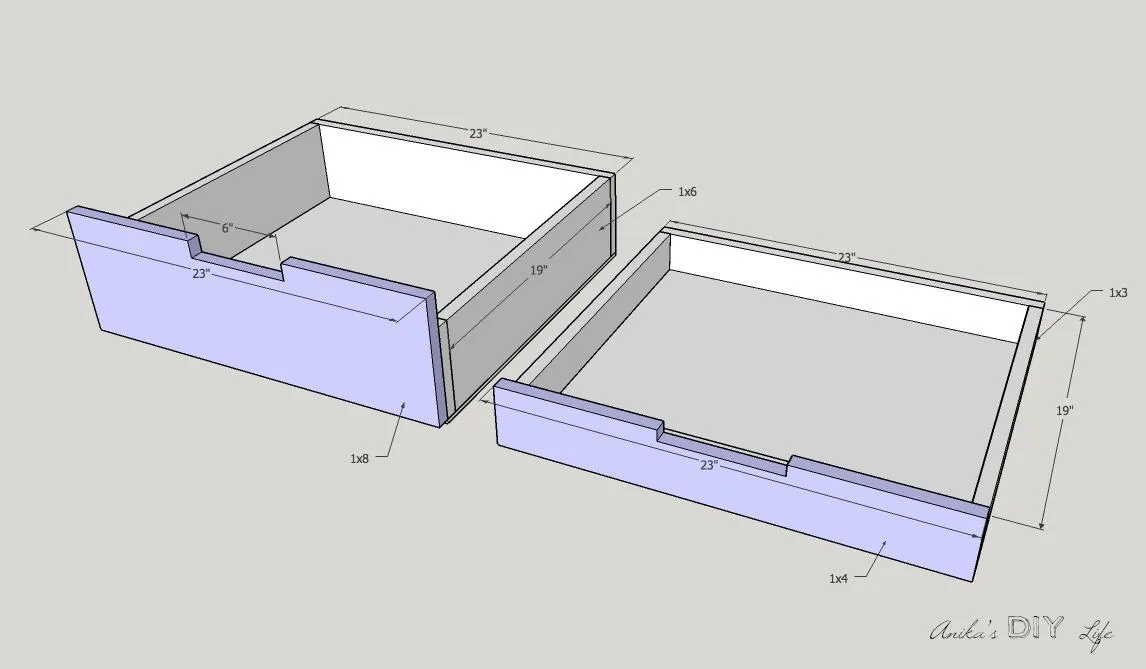 Barn Door Cabinet with Drawers — step photo 11
