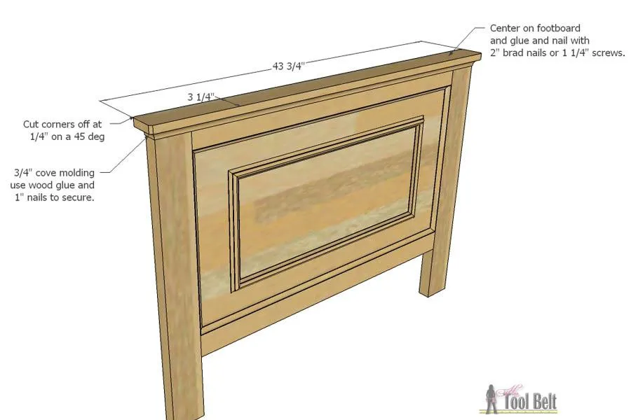 Faux Raised Panel Twin Bed — step photo 8