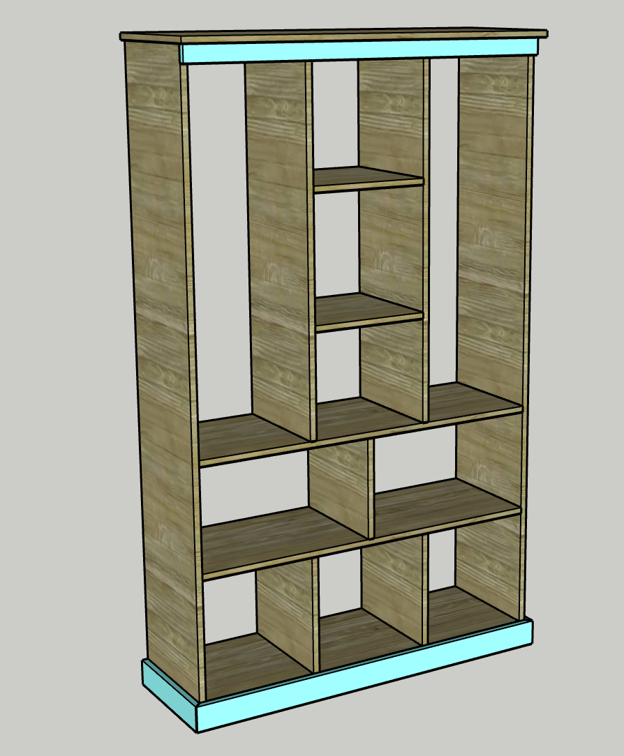 Bookcase with toy storage and animal zoo — step photo 8