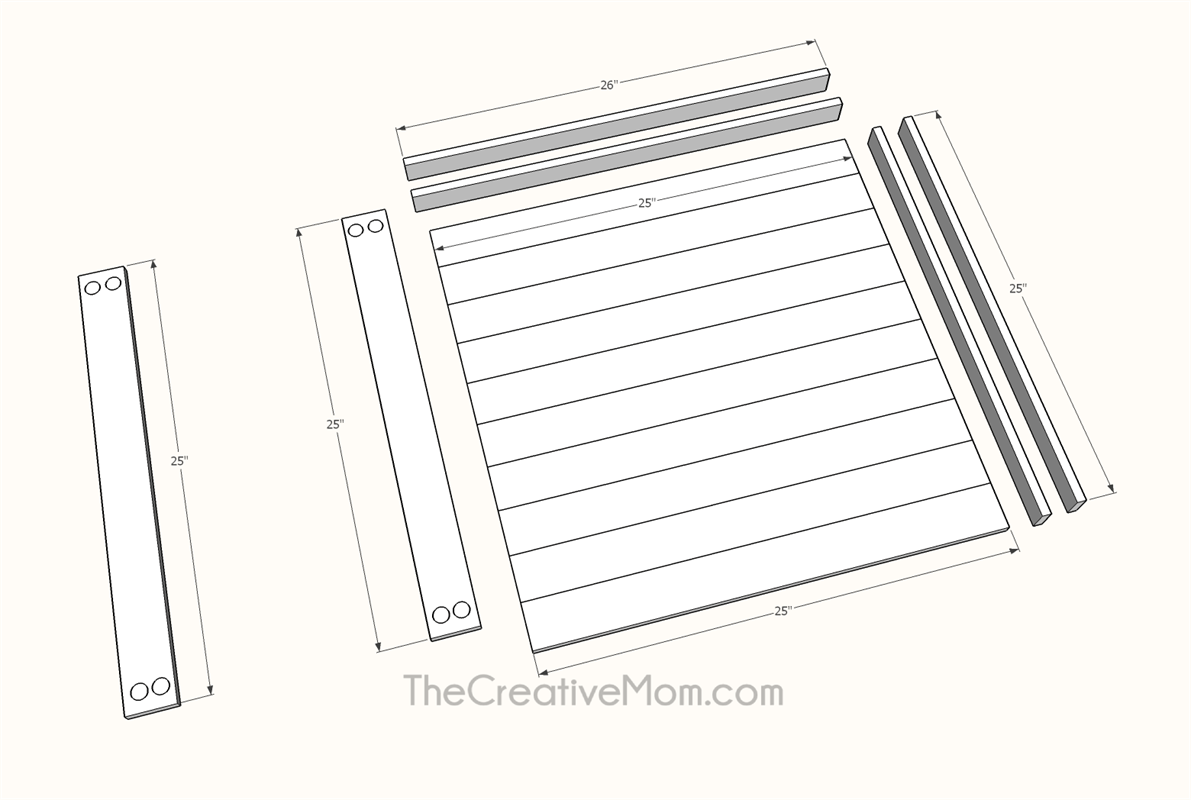 Shiplap Wreath Display Frame — step photo 8