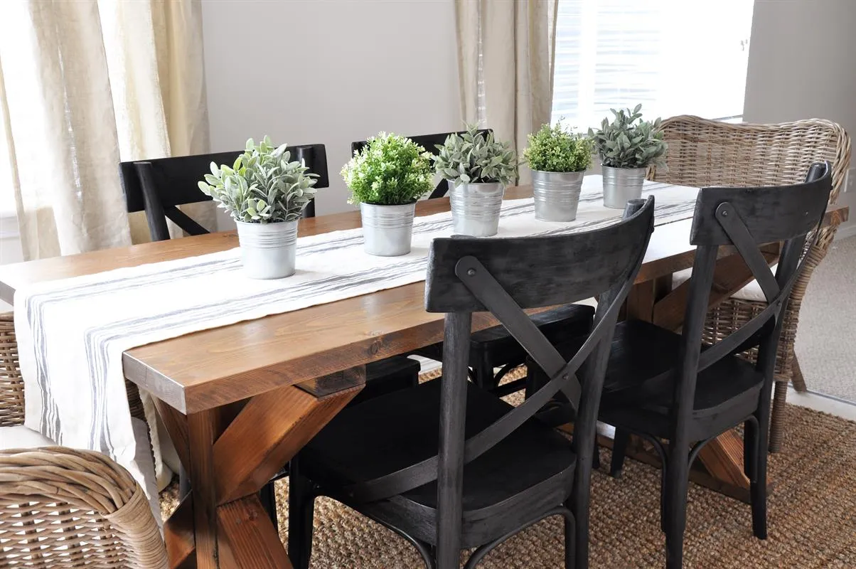Farmhouse X Base Table