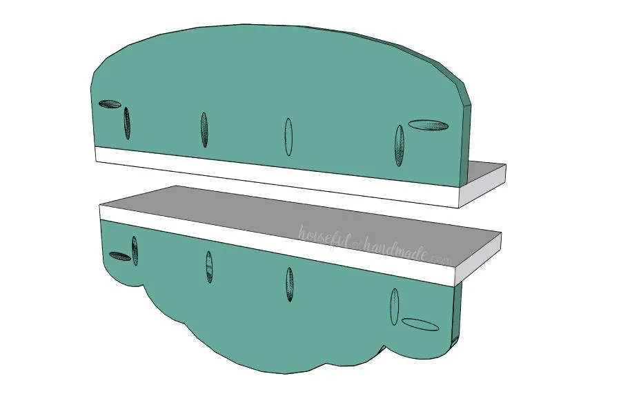Over Toilet Storage Shelves — step photo 8