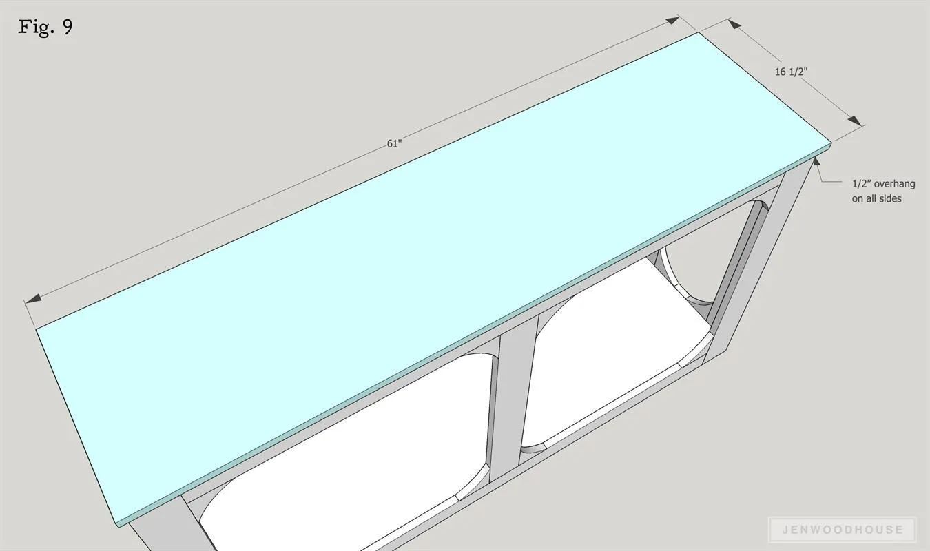 One Sheet Plywood Console — step photo 10