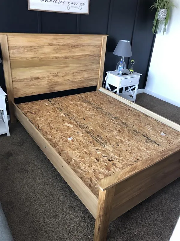 Queen Size Modern Farmhouse Bedframe — step photo 17