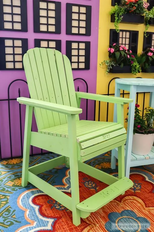 DIY Counter Height Adirondack Chair – Free Project Plan