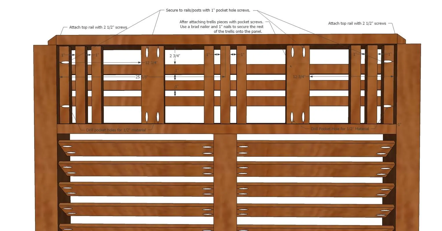 Louvered Screen for AC Units/Pool Equipment — step photo 9