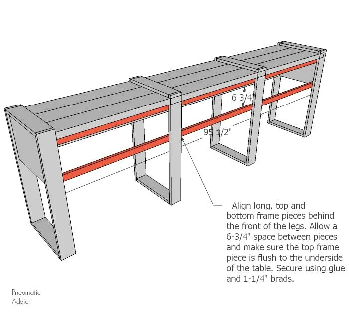 Long Rustic Modern Buffet Table — step photo 9