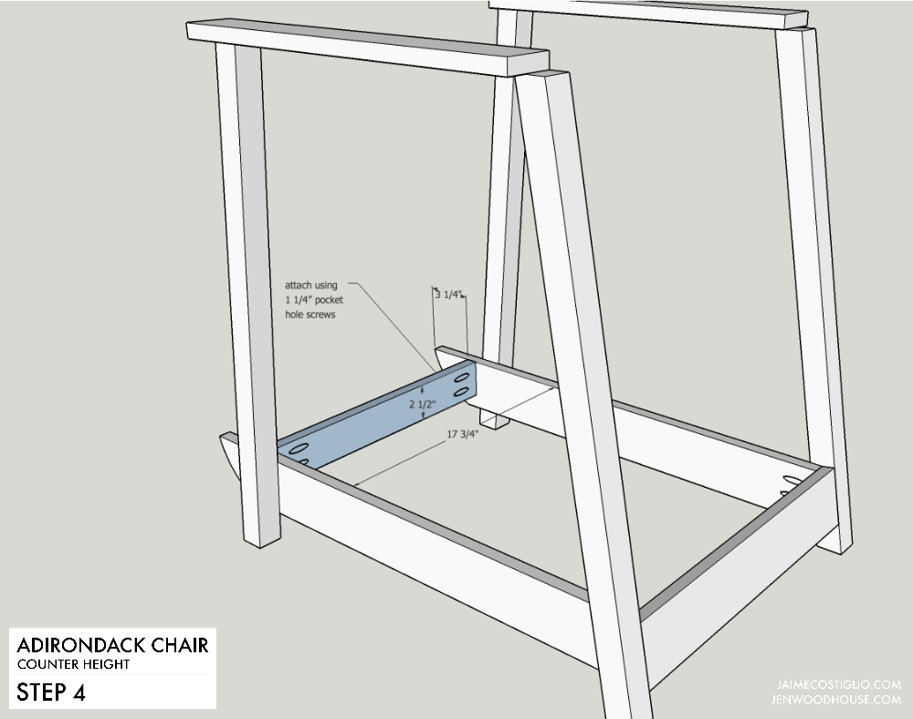 DIY Counter Height Adirondack Chair – Free Project Plan — step photo 9