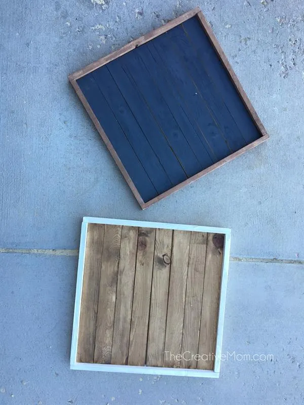 Shiplap Wreath Display Frame — step photo 14