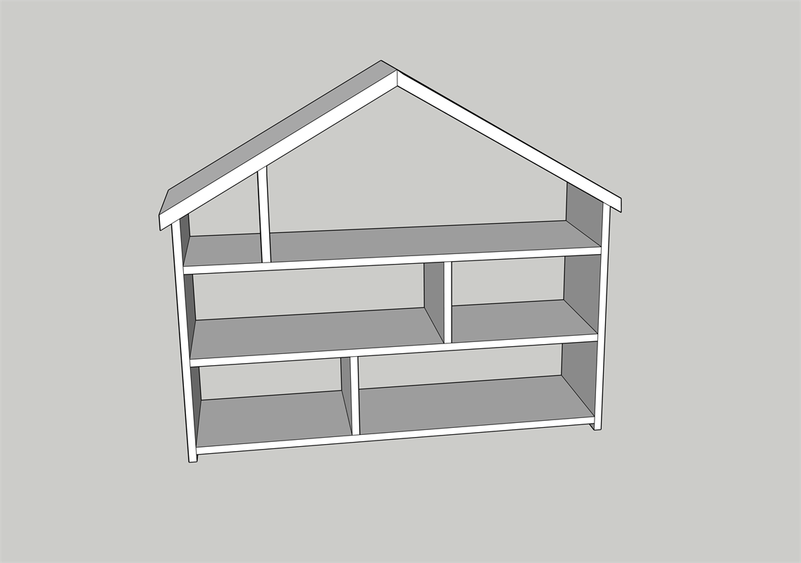 Modern Dollhouse Bookcase — step photo 7