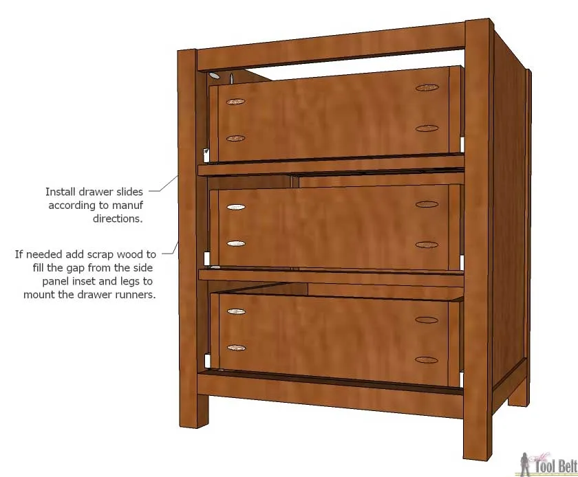 Classic 3 Drawer Nightstand — step photo 13
