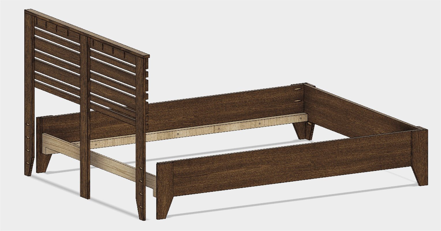 Queen-Size Plywood Bed — step photo 8