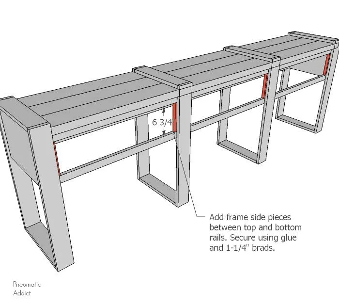 Long Rustic Modern Buffet Table — step photo 10