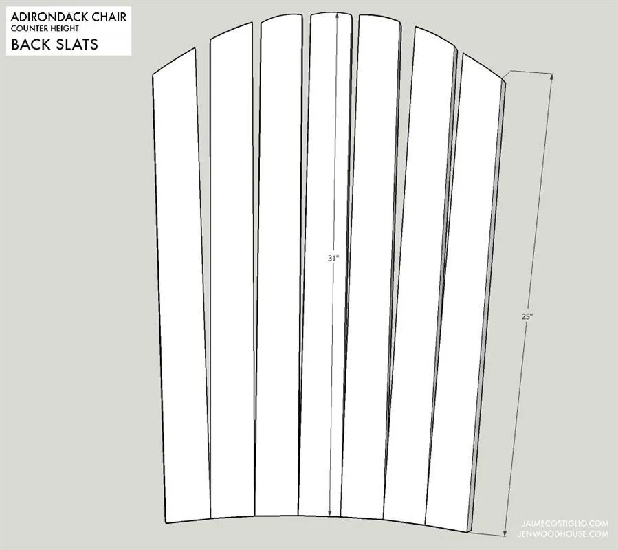 DIY Counter Height Adirondack Chair – Free Project Plan — step photo 14