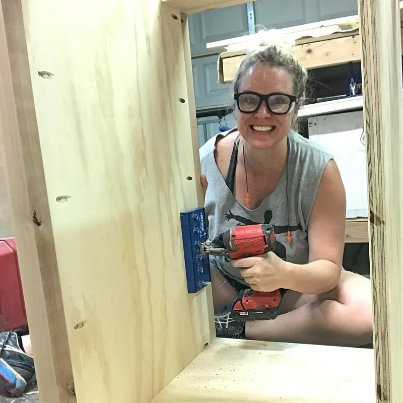 Window Pane Buffet – That Holds A Mini Fridge! — step photo 11