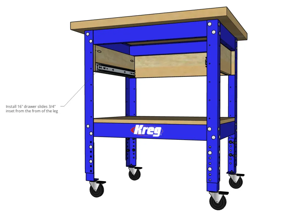 Kreg Workbench with Drawer — step photo 9