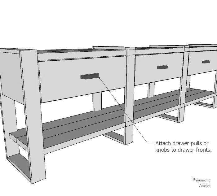Long Rustic Modern Buffet Table — step photo 15
