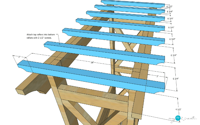 X Arbor with Bench — step photo 12