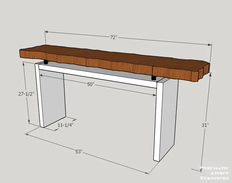 Floating Top Sofa Table — step photo 7