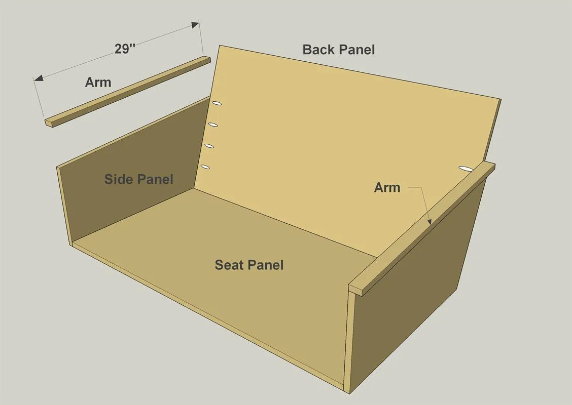 Sunroom Loveseat — step photo 10