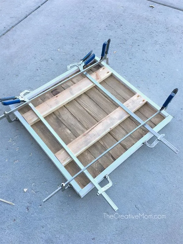 Shiplap Wreath Display Frame — step photo 12