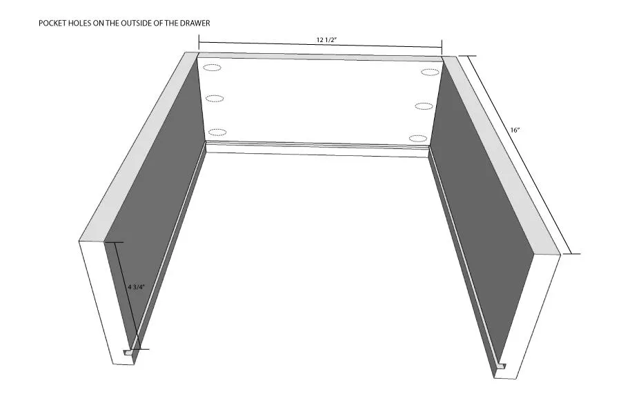 Mission Style Open Shelf Bathroom Vanity — step photo 12