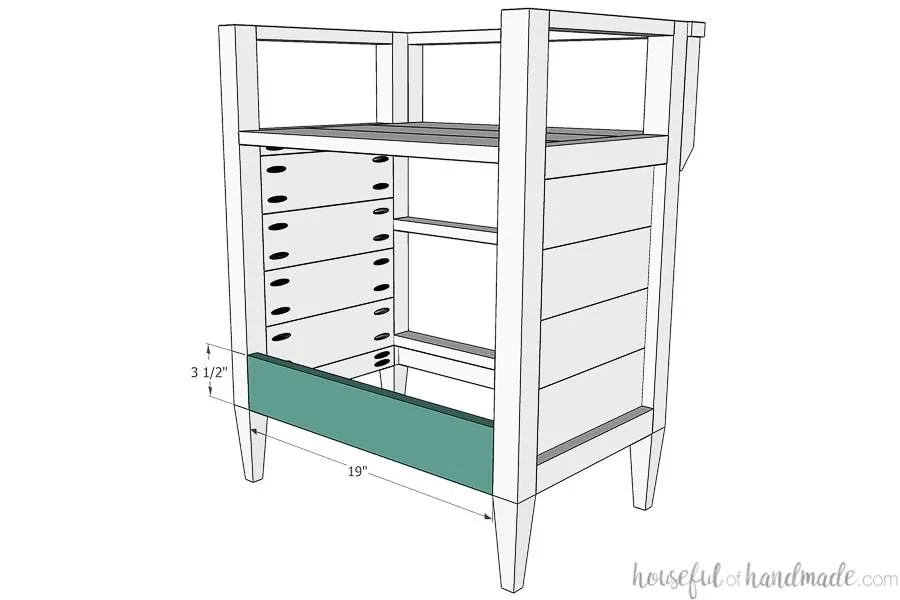 Tall Nightstand with Open Shelf — step photo 14
