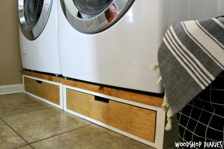 Washer & Dryer Pedestals with Drawer — step photo 18