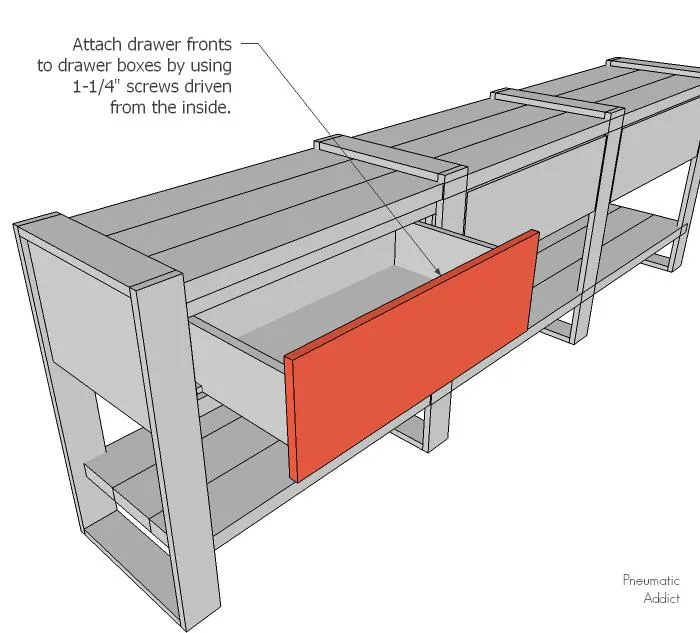 Long Rustic Modern Buffet Table — step photo 14