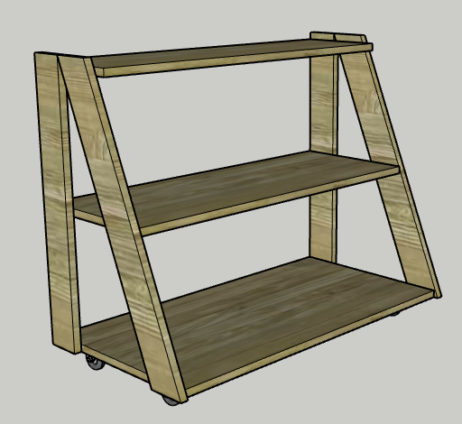DIY Three-tiered Rolling Plant Stand — step photo 12